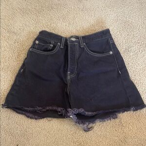 Women's Black Denim Shorts